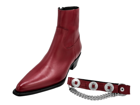 RED MUNICH BOOTS