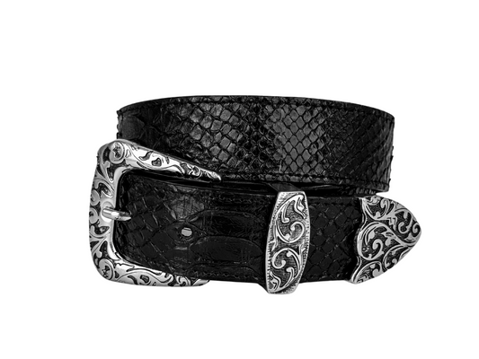 BLACK PYTHON BELT