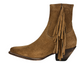 BROWN SUEDE FRINGED