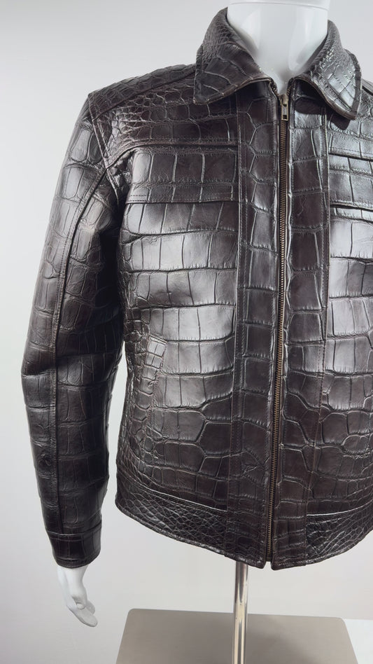 BROWN AVIATOR IN ALLIGATOR
