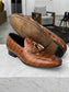BROWN CROCO LOAFER