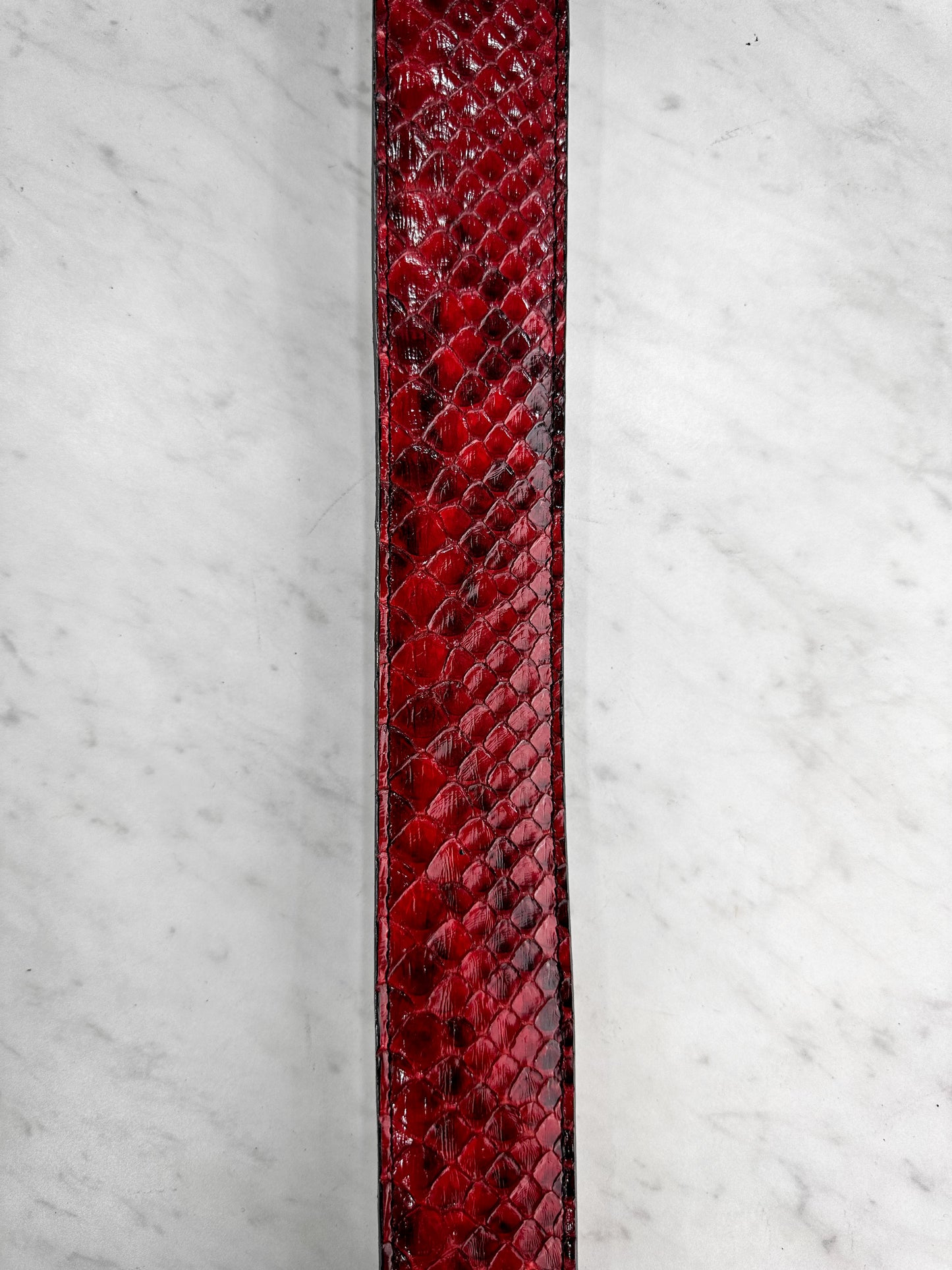 RED PYTHON BELT – LuxxeMx