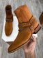 CHESTNUT ANKLE BOOTS