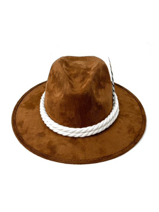 BROWN SUEDE HAT