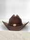 BROWN WESTERN HAT